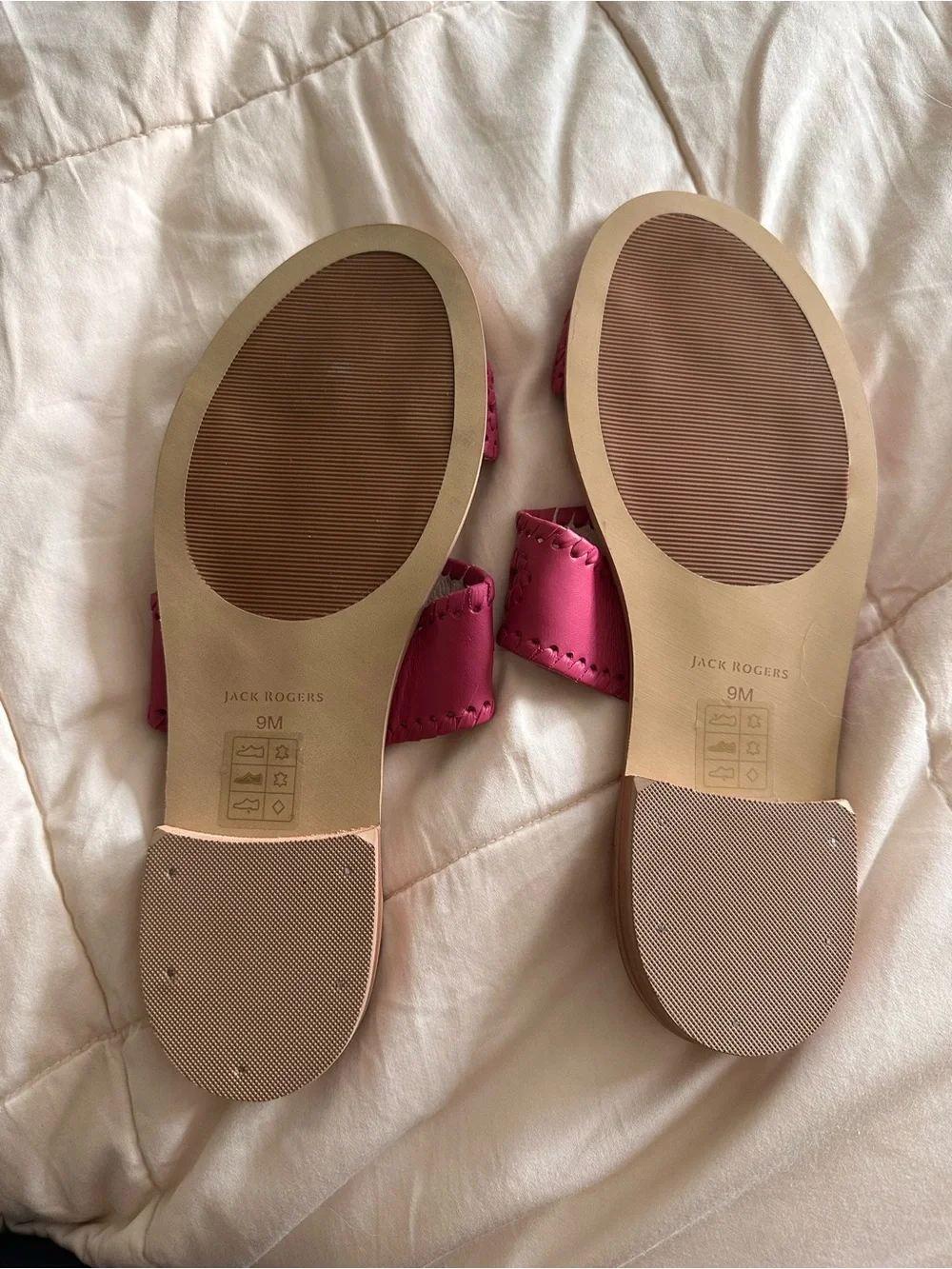 Jack Rogers fuchsia leather